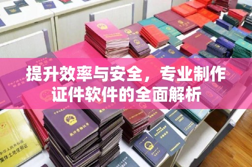 七星提升效率与安全，专业制作证件软件的全面解析